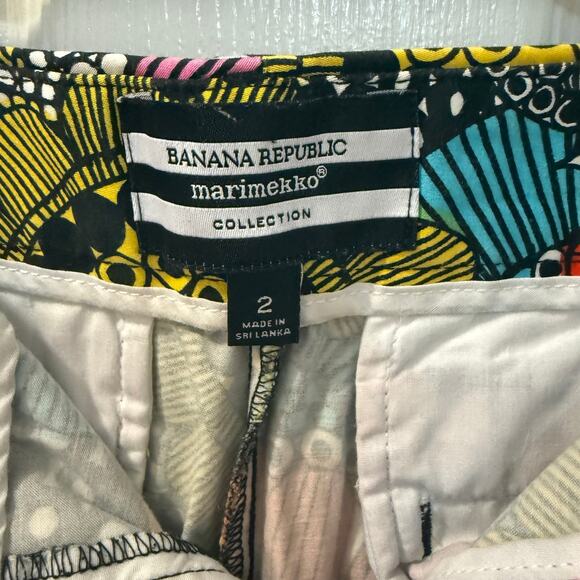 Banana republic Marimekko collection Hampton Fit flat front shorts Sz 2‎ - Picture 6 of 16